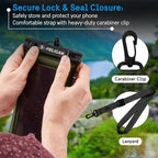 2 Pack Marine Waterproof Phone Pouch (Olive Green - 2 Pack - Regular / Regular / 2 Pack)