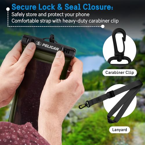 2 Pack Marine Waterproof Phone Pouch (Olive Green - 2 Pack - Regular / Regular / 2 Pack)