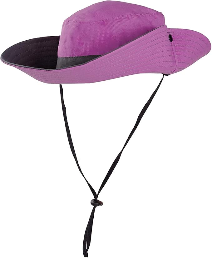Rosoz Ponytail Sun Bucket Hats for Women UV Protection Foldable Mesh Wide Brim - Image 2