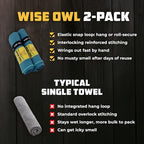 Microfiber Camping Towel (Blue Marine / 2 x Large (24x48))