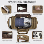 Canvas Duffle Bag (Coffee / X-Large-60L (With Toiletry Bag))