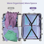 Compression Packing Cubes for Travel (07 Blue Purple Gradient / 5-Piece Set)