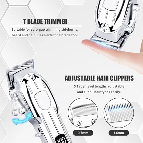 Hair Clippers for Men (Silver)