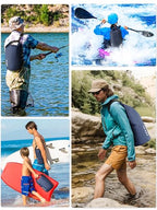 Waterproof Dry Bag Backpack with Emergency Whistle (10L / Dark Blue)