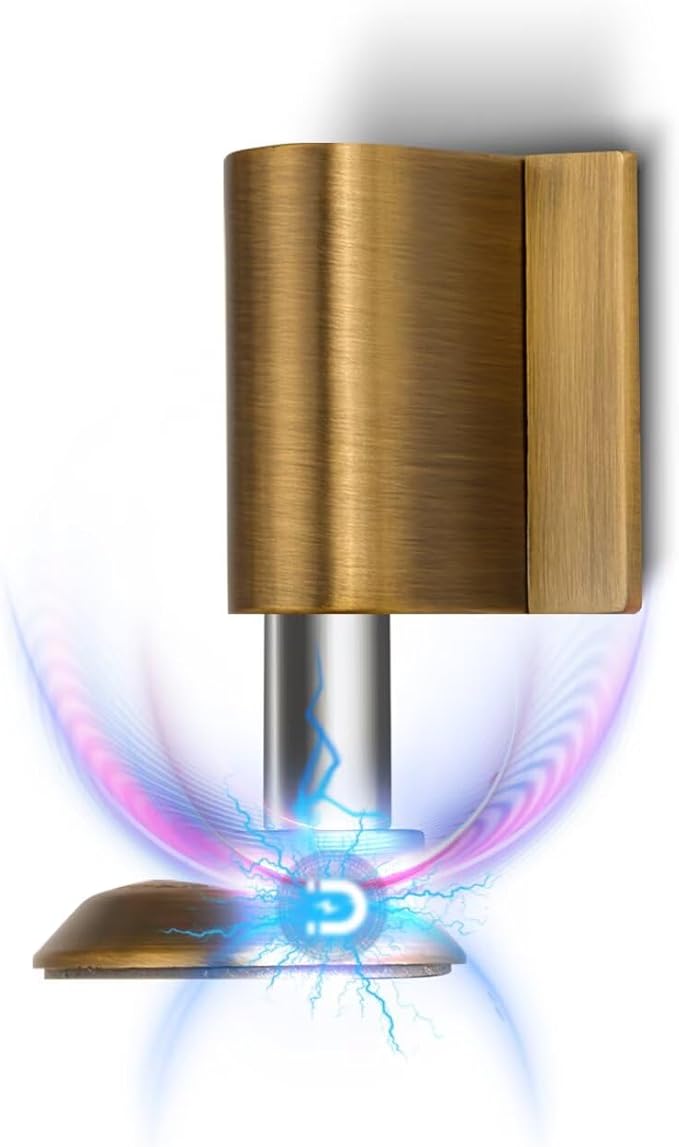 3 Pack Magnetic Door Stoppers Retractable Bottom of Door Holder No Drilling by Yagman