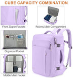 40L Expandable Travel Backpack (Purple / 20 inches)