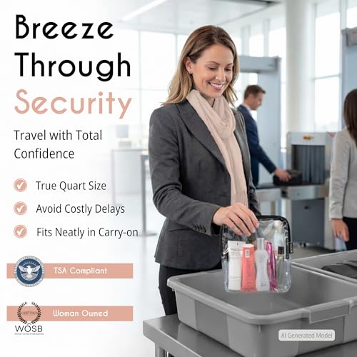 TSA Approved Toiletry Bag (Light Blue)
