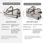Wheeled Collapsible Duffel Bag 110L (Gray)