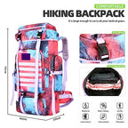 70L Camping Hiking Backpack for Men Women Large Military Tactical Backpack Molle Rucksack Backpack for Outdoor (Nebula Camo)