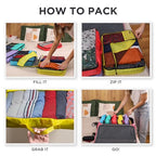 Large Packing Cubes for Travel 10pc Set (10pc Multicolor / Large)