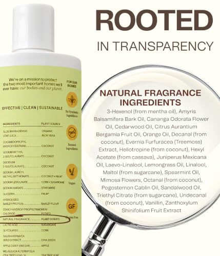 Non Toxic Vegan Volumizing Shampoo with Organic Ingredients For Fine Hair (Volumizing Shampoo / 9.6 Fl Oz (Pack of 1))