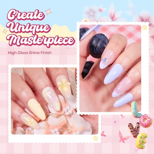 Beetles Pastel Gel Polish Set (A - Pink Yellow Blue | Taste of Spring)