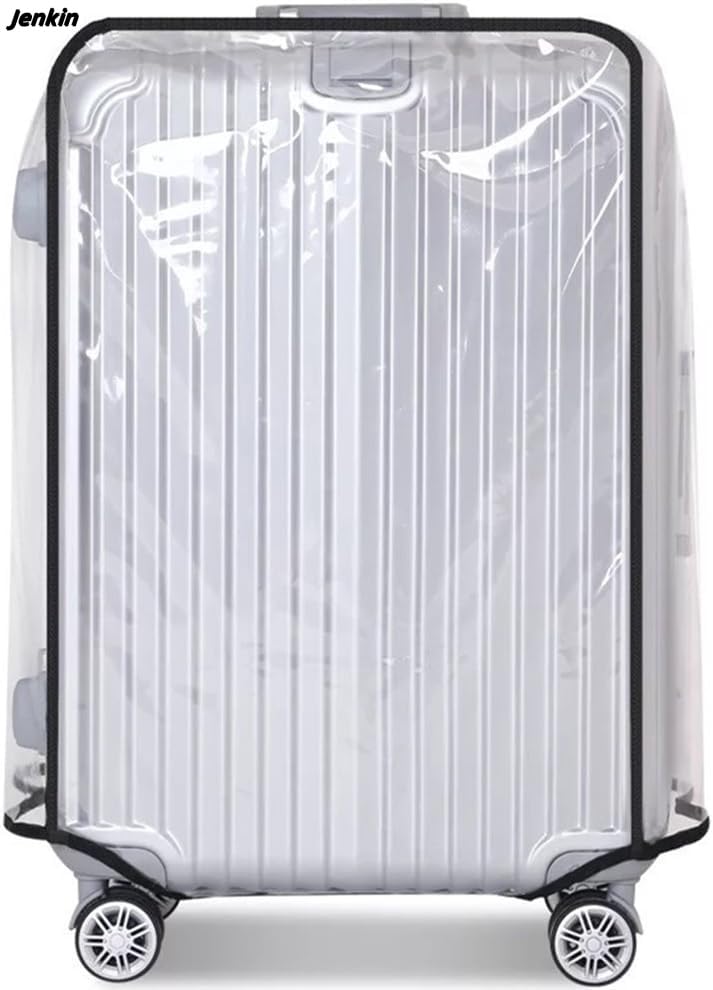 Luggage Protector Suitcase Cover PVC Waterproof Travel Suitcase Fits Most 20" to 30" (20" (13.8"L x 9.1"W x 20.9"H))