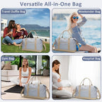 Women Travel Duffle Bags (Light Blue / Large)