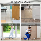 2 Pcs Jumbo Door Stoppers Heavy Duty Rubber Doorstop (White)