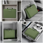 Fireproof File Organizer with Lock (15.5" x 11.5" x 3"(colorful) / Green)