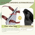 Single Wine Cooler Bag Tote (Blue Stripe)
