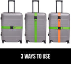 GORILLA GRIP Heavy Duty 8 Pack Adjustable Luggage Straps - Image 6