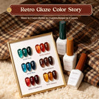 Beetles Jelly Gel Nail Polish Set (A - Brown Red Orange | Retro Glaze)