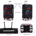 Travelkin Luggage Covers For Suitcase Tsa Approved Suitcase Cover Protector (Go Travel-World / L)