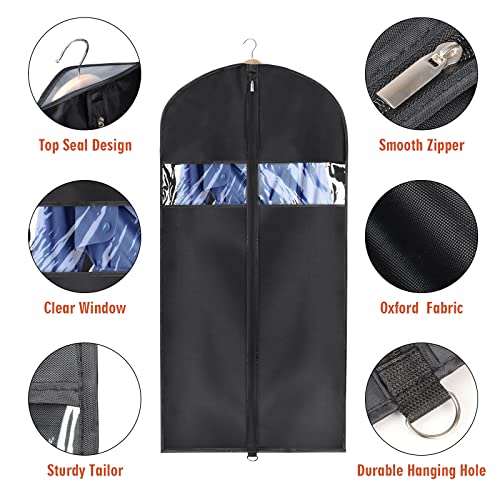 Garment Bags Suit Bag for Storage and Travel (24"X40/50"-6pcs - Oxford)