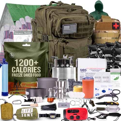 Bug Out Bag Backpack Survival Kit (1 Person - (Lone Wolf))
