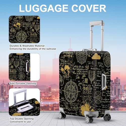 Magical Night Map Luggage Cover (#136 / S(fits 20-22inch suitcase))