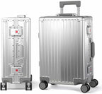 All Aluminum Carry On Luggage 22x14x9 Airline Approved，Hard Shell Carry On by VentureVault