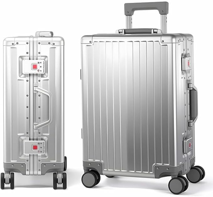 All Aluminum Carry On Luggage 22x14x9 Airline Approved，Hard Shell Carry On by VentureVault