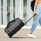 Duffel Bag with Rolling Wheels (Gray / 21 inch)