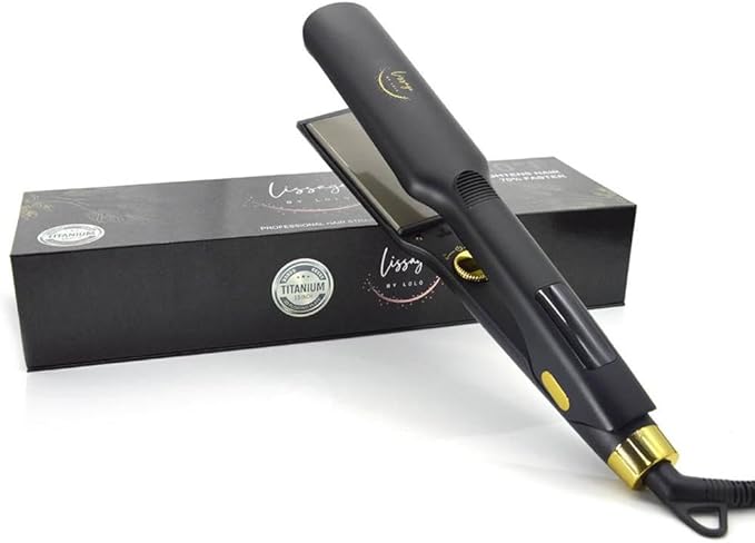 Professional Hair Straightener 1.5'' - Titanium Flat Iron Adjustable up to 450°F