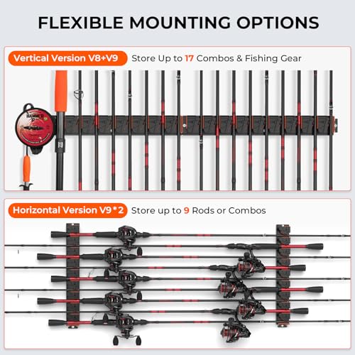 Vertical Fishing Rod Holder (V8 & V9 - 2 Pack)
