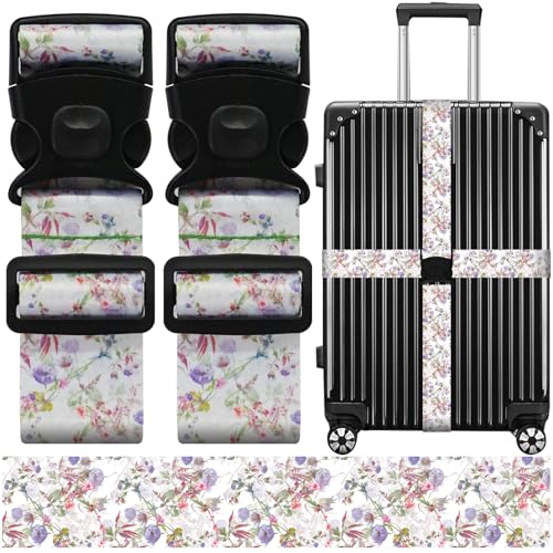 Luggage Straps for Suitcases (Light Purple)