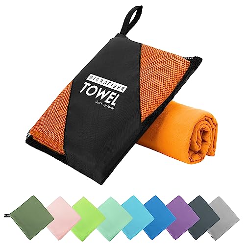 Microfiber Travel Towel (Orange / S:16"×32")