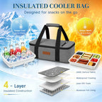 Ultimate Snackle Box Container with Ice Pack & Insulated Bag