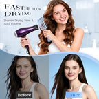 Hair Brush Set (Pinkish Purple+Blue)