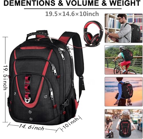 17.3 Laptop Backpack (L-red-v)