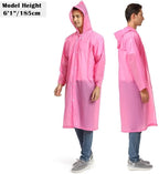 Opret 2 Pack Raincoats for Adults Reusable, EVA Rain Ponchos Lightweight Rain - Image 6