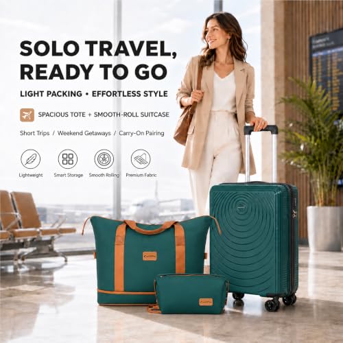 Luggage Sets 3 Piece (Dark Green / 3 Piece Sets (21/Db/Tb))