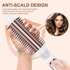 Thermal Brush 1.5 Inch Curling Iron Volumizing Heated Round Brush (White / 1.5 Inch)