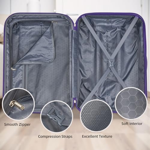 Luggage Sets 5 Piece (Midnight Berry / 5 Piece Set (20/24/28/DB/TB))