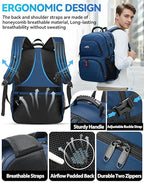 Travel Backpack (18.4 Inch / Blue)