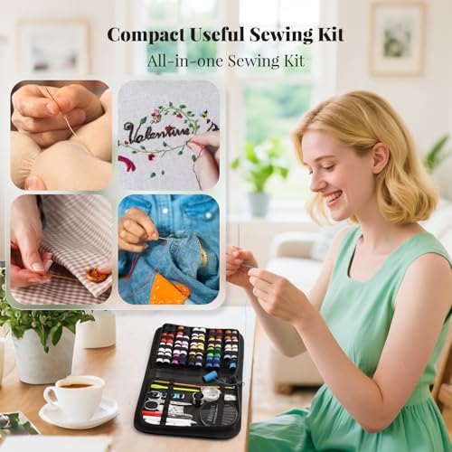 Sewing Kit Christmas Gifts for Grandma (Black / L)