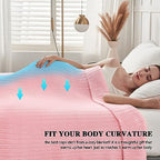 Knitted Weighted Blanket (34-light Pink / 60" x 80" | 15lbs)