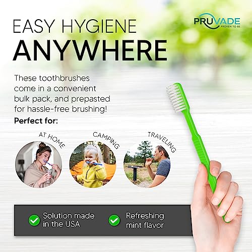 1000 Pack Disposable Toothbrushes with Toothpaste (1000 Pack)