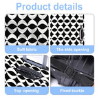 Geometric Luggage Cover Washable Suitcase Protector Anti (Geometric / S(20-22inch suitcase))