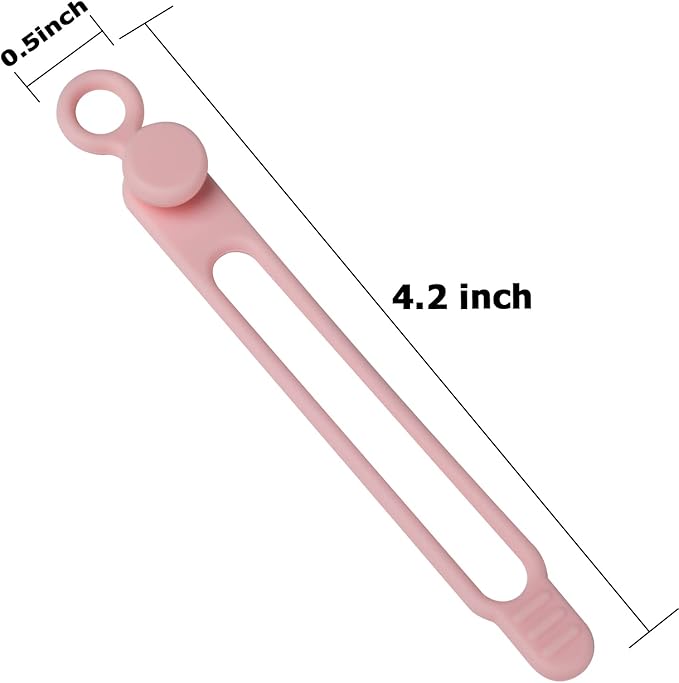 Nearockle 16Pcs Silicone Cable Straps Wire Organizer - Image 2