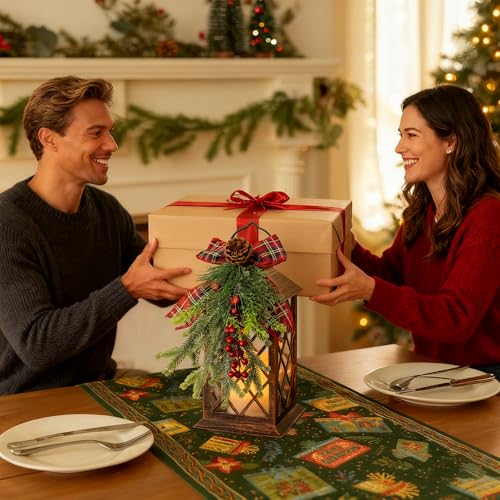Christmas Solar Lanterns Outdoor Lantern (Christmas-1Pack)