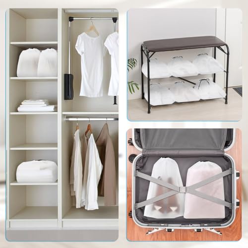 18 Pack Shoe Bags (White)