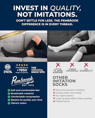 Compression Socks for Men (Large / Black/White/Gray - 3 Pairs)